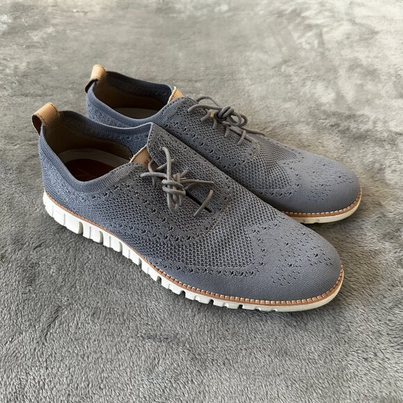 Cole Haan Zerogrand Wingtip Stitchlite Oxford Loafers Shoes Men's 11 Ironstone - Picture 1 of 7